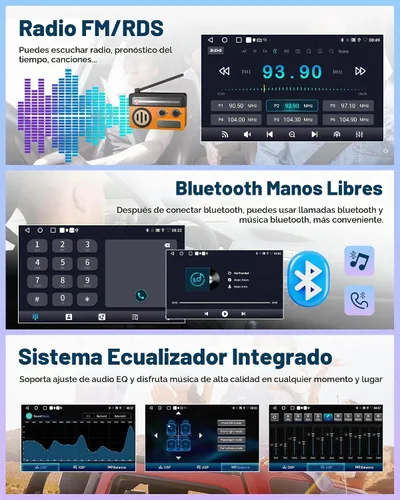 Vista 5 de UNITOPSCI 4-Core+64G para Subaru Forester 2004 2005 2006 2007 2008 Android Car Stereo Radio Wireless CarPlay Android Auto GPS, 9 pulgadas pantalla