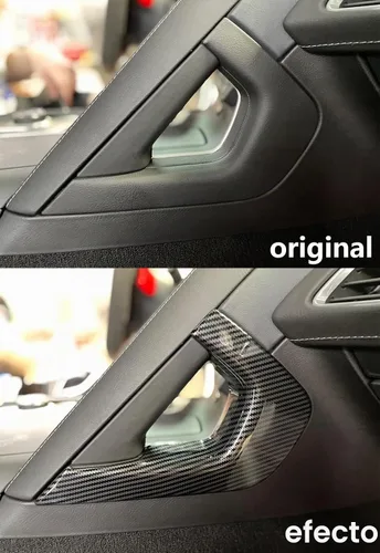 Vista 4 de Para C7 Corvette Fibra de Carbono Control Central Reposabrazos Cubierta Accesorios para 2014-2019 Chevrolet Corvette C7