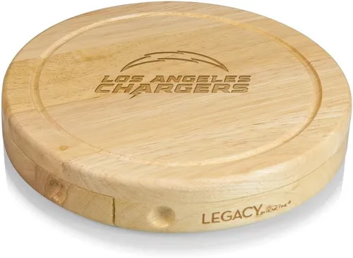 Vista 31 de Picnic TIME NFL Brie Cheese Board and Knife Set - Charcuterie Board Set - Wood Cutting Board