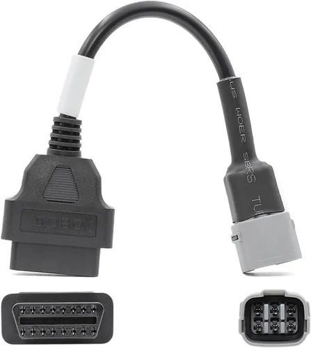 Vista 5 de for OBD2 Connector Motorcycle Motobike for for Moto for for Ducati OBD 2 Extension Cable(for Del phi 6pin)