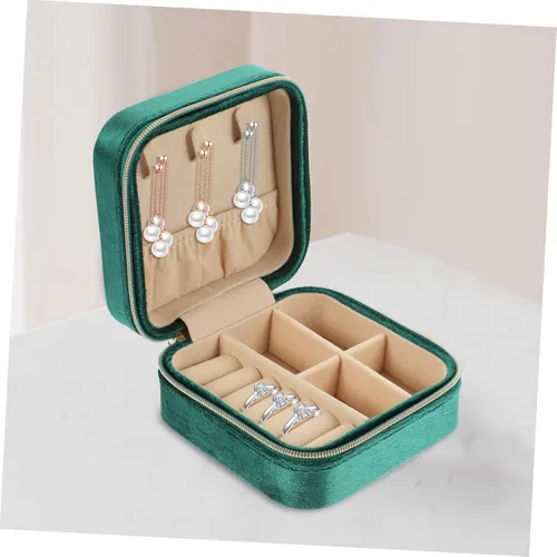 Vista 3 de CHILDWEET Box travel jewelry case leather jewelry organizer joyeros organizador de mujer jewelry organizer travel small makeup travel containers