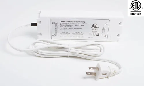Vista 5 de Transformador de controlador regulable Triac de 12 V, con certificación ETL, fuente de alimentación de voltaje constante para control de luz de tira