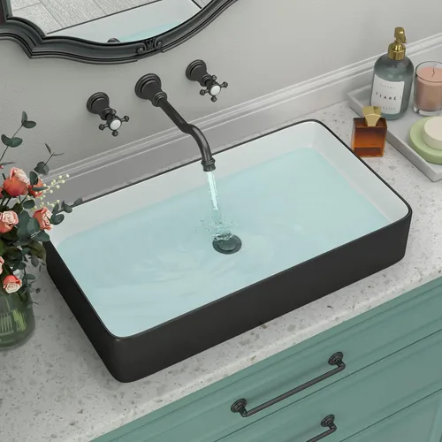 Vista 3 de Lavabo de baño Negro