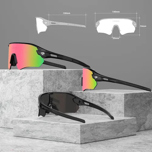 Vista 5 de TOREGE Z87 - Gafas de sol para hombres y mujeres, ciclismo, pesca, correr, conducir, béisbol, antiniebla, gafas de sol deportivas, protección UV