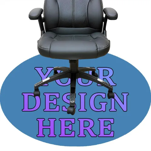 Vista 40 de Tapete redondo personalizado para silla de escritorio de oficina, diseño de tu propio logotipo de foto, texto, alfombrillas circulares