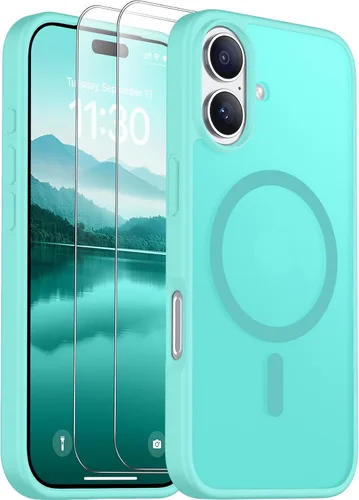 Vista 116 de SPIDERCASE Funda magnética translúcida diseñada para iPhone 11, con 2 protectores de pantalla de vidrio templado, antihuellas, para iPhone 11 de 6.1