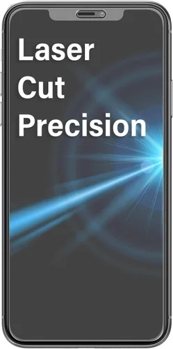 Vista 5 de Protector de pantalla de vidrio templado compatible con iPhone 11 – Protector de pantalla transparente UHD antiburbujas de cobertura completa