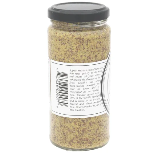 Vista 3 de Kozliks Dijon Classique - Mostaza natural sin gluten sin OMG, tarro de 8.5 onzas