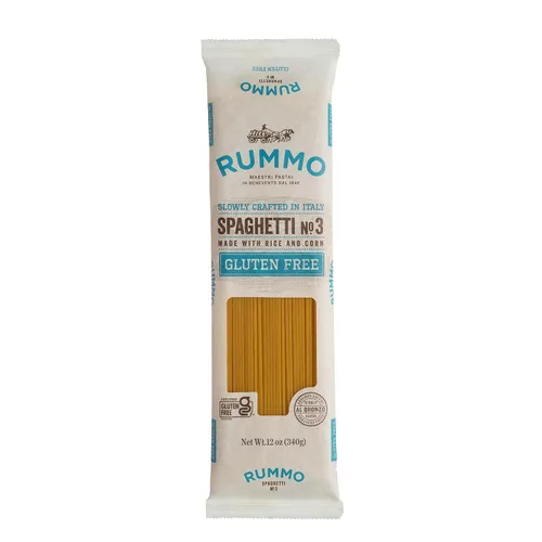 Vista 3 de Rummo Pasta espagueti sin gluten N.3 - Fideos de pasta de maíz y arroz, espaguetis GF, fideos finos de pasta, pasta italiana, 12 onzas (paquete de 1)