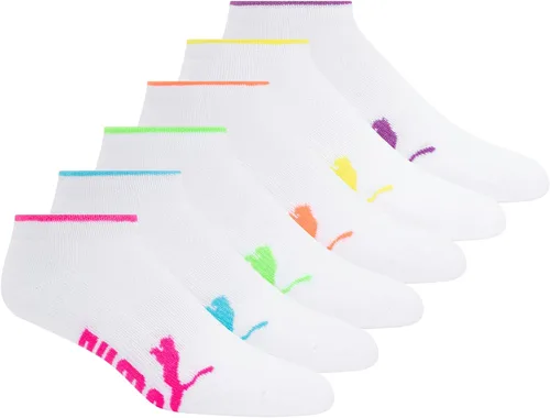 Vista 14 de PUMA Calcetines de corte bajo para mujer (paquete de 6)