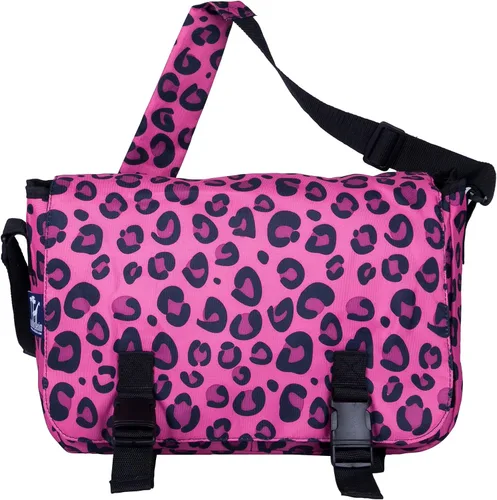 Vista 2 de Wildkin Jumpstart Bolso de mensajero, Leopardo rosa, talla única , Pink Leopard