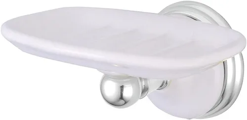 Vista 4 de Kingston Brass BA1115BB - Jabonera victoriana para montaje en pared, latón cepillado, 5.38 x 4.44 x 2.75 pulgadas