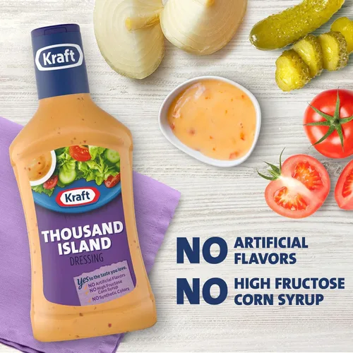 Vista 4 de Kraft Aderezo para ensaladas Thousand Island (botella de 16 fl oz)