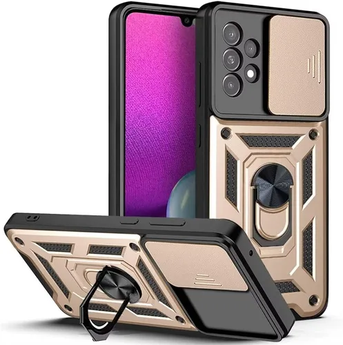 Vista 14 de Funda para Galaxy A20S, Galaxy A20S, funda de TPU de grado militar + PC, [soporte integrado] diseño de doble capa resistente funda de protección