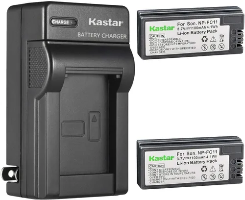 Vista 5 de Kastar - Cargador de batería de pared para Sony Cyber-Shot DSC-V1, Cyber-Shot DSC-F77, Cyber-Shot DSC-F77E, Cyber-Shot DSC-F77A, Cyber-Shot