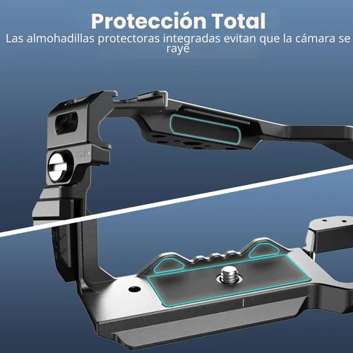 Vista 6 de SmallRig HawkLock - Jaula completa de liberación rápida para Sony Alpha 7R V/Alpha 7 IV/Alpha 7S III/Alpha 1/Alpha 7R IV/Alpha 7 V, placa