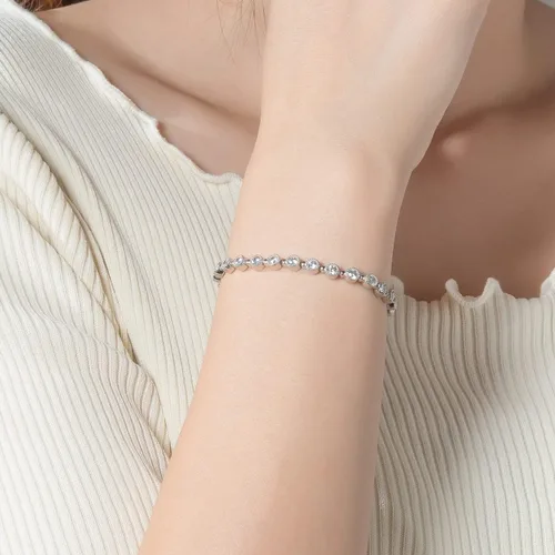 Vista 6 de Tennis Bracelets for Women, Sterling Silver Diamond Bracelets for Women 925 Prime Jewelry, Rose Gold Dainty Bracelet for Women Trendy 6.75-7.25 Inch