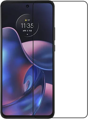 Vista 8 de Protector de pantalla de vidrio templado para Motorola Edge 2022 – [2 unidades] Protector de pantalla de vidrio templado negro Frontier Protector
