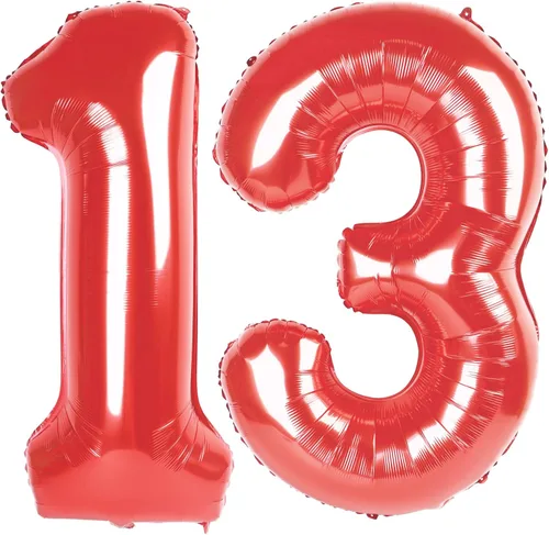 Vista 242 de Globos con números de 40 pulgadas, color negro, para decoraciones de cumpleaños de 10 a 100 años Jumbo 40In & Vibrant Color, With Hanging Holes