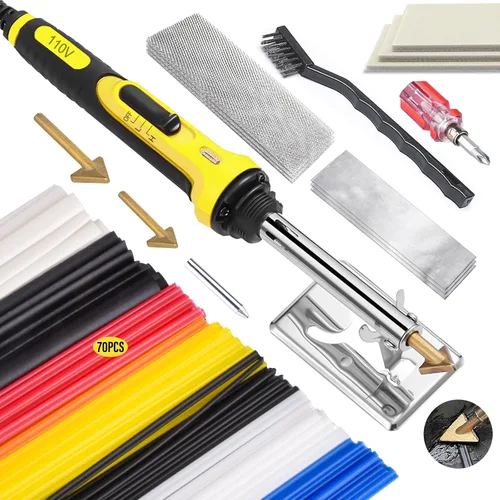 Vista 8 de 150W 3 EN 1 kit de soldadura de plástico con control de temperatura Rojo