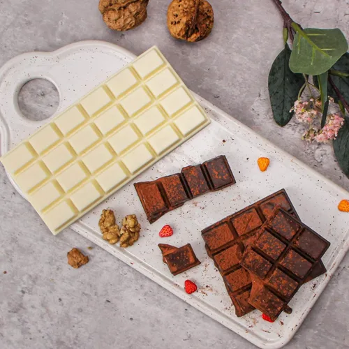 Vista 6 de Webake Molde de barra de chocolate de silicona, moldes de barra de caramelo de 4 onzas, paquete de 2 unidades para barras energéticas de proteínas
