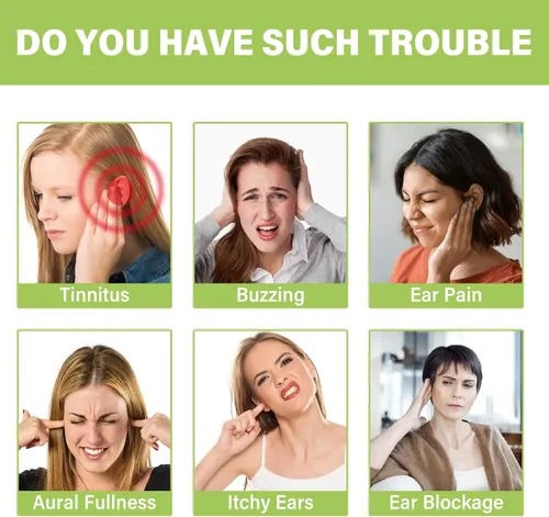 Vista 3 de Alivio de tinnitus para oídos zumbidos, 50 parches de alivio de tinnitus, apoya el ruido del oído y el alivio de zumbidos, mejora la comodidad