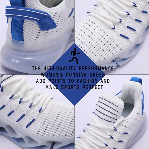Vista 4 de CLOAKA Zapatos deportivos para correr con cojín de aire para mujer estilo casual antideslizantes para deportes fitness bádminton tenis transpirables
