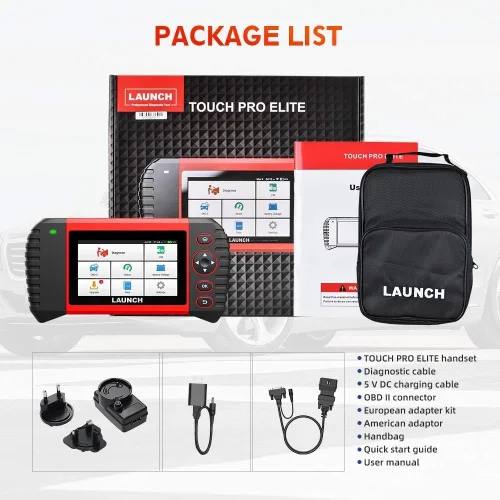 Vista 8 de LAUNCH Escáner OBD2 Touch PRO Elite - Nueva herramienta de escaneo 2026 con 20 funciones de reinicio, codificación por inyector, SAS, EBP, BMS
