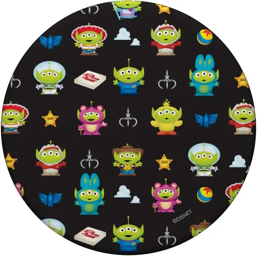Vista 3 de Pixar Toy Story Aliens Dress Up Pattern PopSockets - Soporte para teléfonos y tabletas
