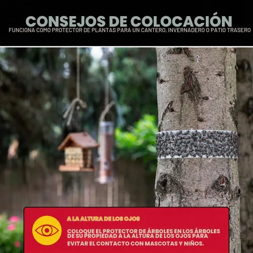 Vista 6 de Catchmaster Tree Shield - Trampa para moscas y hormigas, barrera de insectos, 12 rollos de 30 pies cada uno, trampa de insectos para gatear