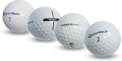 Vista 3 de Recycled Golf Balls for Taylormade Mix- Used Golf Balls Bulk Good Condition – Includes Mesh Bag – (24-48) Pack, White