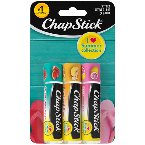 Vista 14 de ChapStick Hidratante de labios, fresa clásica, paquetes de 3 (12 juegos/36 tubos) – Bálsamo labial a granel, afrutado y dulce, 0.15 oz Ea