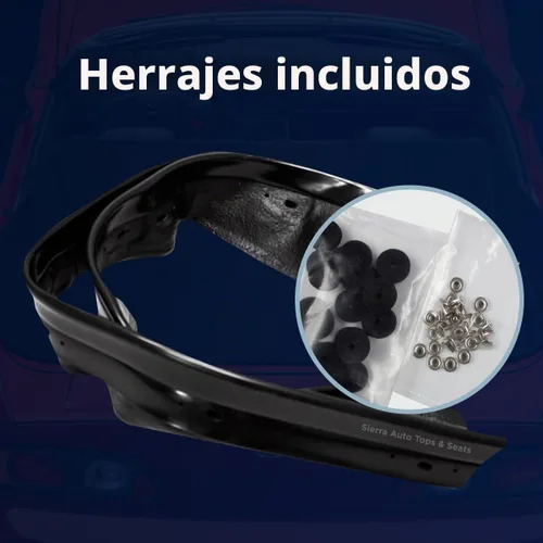 Vista 5 de Sierra Auto Tops Rieles de lluvia de repuesto para Miata Convertible Top, compatible con modelos Mazda Miata MX5 1990-2005, PVC de goma de alta