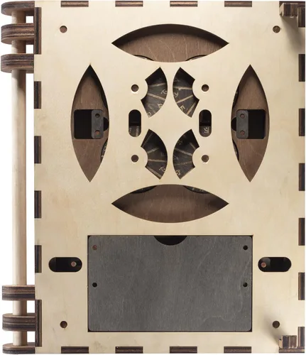 Vista 6 de The Original Codex Silenda - Construye tu propio libro de rompecabezas mecánico de madera 3D DIY - ¿Puedes desbloquear cada página para abrir