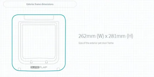 Vista 7 de SureFlap - Puerta para mascotas con microchip Sure Petcare (blanca)