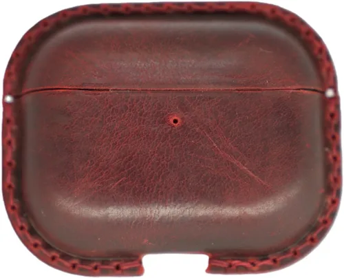 Vista 12 de JJNUSA Funda de cuero vintage genuino envejecido para Airpods Pro 3 3ª generación (2025) Funda protectora con carga inalámbrica compatible con Marrón