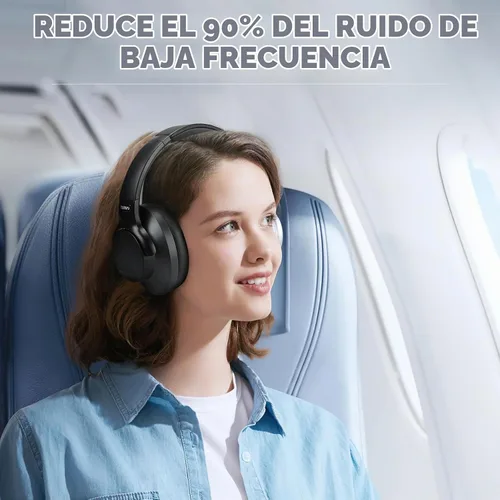 Vista 2 de TUINYO Auriculares inalámbricos Bluetooth con cancelación de ruido, color Negro