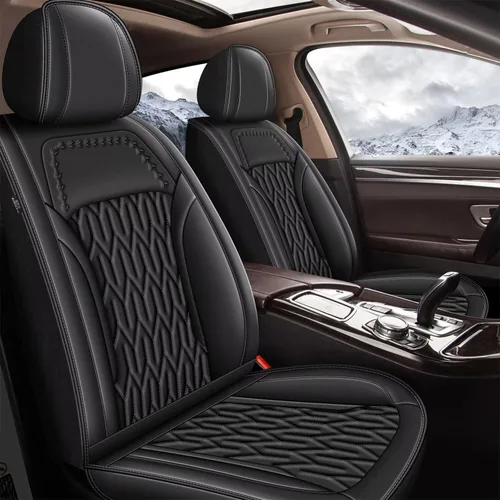 Vista 7 de AOMSAZTO Funda de asiento delantero compatible con GMC Canyon 2015-2025, protector de cojín de asiento de automóvil, fundas de asiento impermeable