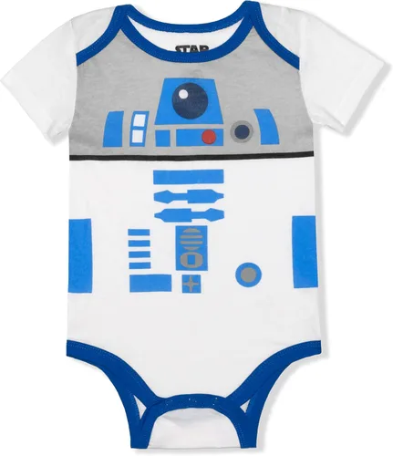 Vista 3 de STAR WARS Paquete de 5 trajes de cuerpo para bebé, azulgrismarrónnegroblanco