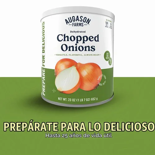 Vista 9 de Augason Farms Lata de cebollas picadas deshidratadas