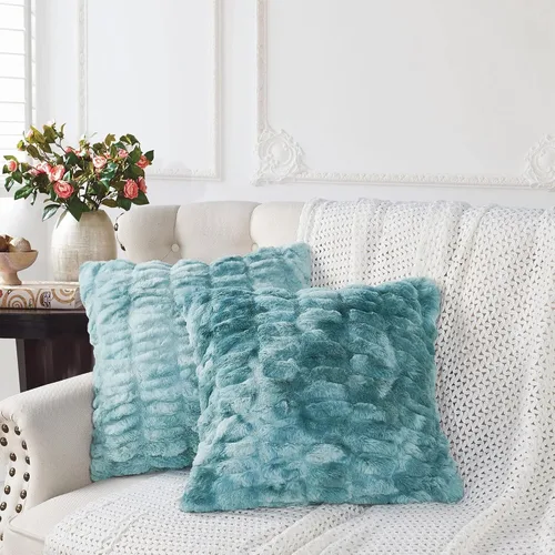 Vista 10 de Home Soft Things Shar Pei - Juego de 2 fundas de almohada decorativas, suaves, esponjosas, elegantes, estilo europeo, fundas de almohada para sofá