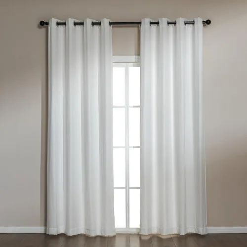 Vista 11 de Amazon Basics Cortinas de felpilla para oscurecer la habitación, cortinas filtrantes de luz para dormitorio y sala de estar, juego de 2 paneles