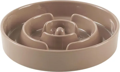 Vista 17 de Havniva Cuencos elevados para perros de alimentación lenta, 6.1 pulgadas 1 x café marrón - C