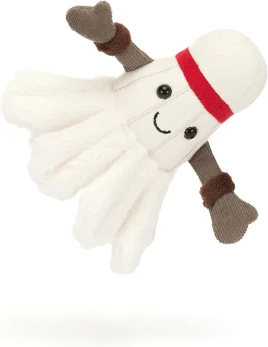 Vista 6 de Jellycat Amuseables Muñeco de Peluche de Bádminton, 15 cm - Peluche de Bádminton para Fans de Deportes