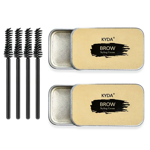 Vista 8 de Ownest Kit de Jabón para Cejas, Jabón para Peinar Cejas, Pomada para Cejas Impermeable y a Prueba de Manchas de Larga Duración para Cejas Naturales
