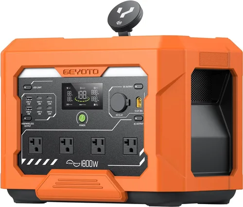 Vista 12 de Estación de energía portátil N1000 para acampar, 1024Wh, 1800W