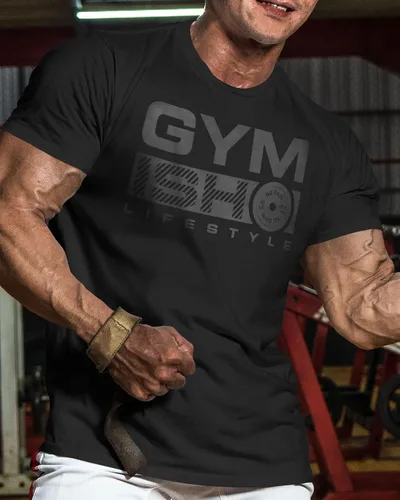 Vista 2 de Camisetas de entrenamiento para hombres, camiseta de gimnasia sin dolor y sin ganancia, divertida camiseta de levantamiento de gimnasio