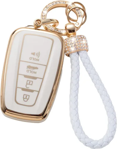 Vista 59 de Gematay Funda para llavero de Mercedes Benz con cordón, funda de TPU suave compatible con Mercedes Benz C E S M CLS CLK G Class Smart Key Holder