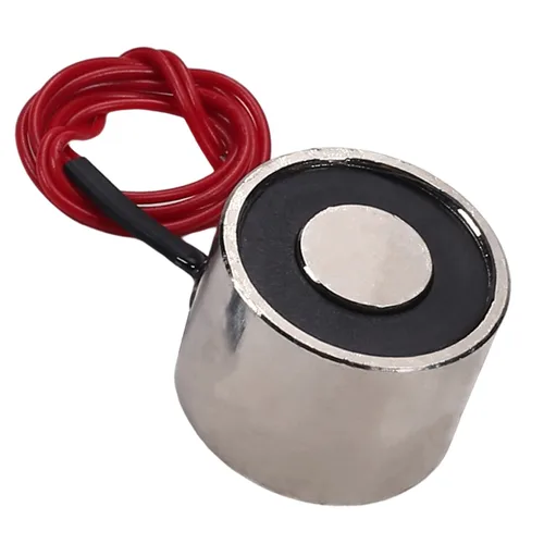 Vista 19 de Heyiarbeit 12V DC 50N Imán de elevación eléctrica electroimán solenoide Ascensor Holding 25mmx20mm