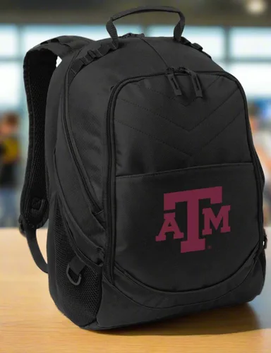 Vista 2 de Broad Bay Texas A&M Backpack Texas A&M Aggies - Mochila resistente para computadora portátil y portón trasero